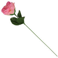 Rose rosa pink Ø 5 cm, 35 cm lang 1 Stück Seidenblume Kunstblume