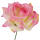 Rose rosa pink creme Ø 9 cm, 26 cm lang 1 Stück Kunstblume Seidenblume