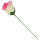 Rose rosa Ø ca. 6 cm, ca 26 cm lang 1 Stück Seidenblume Kunstblume