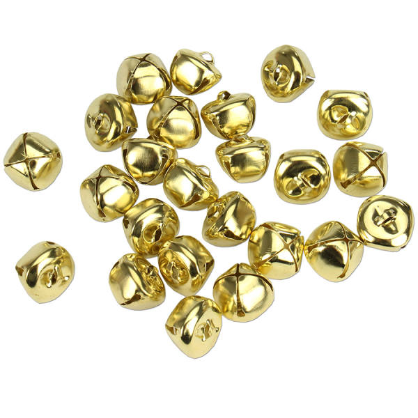 Glöckchen gold Schellen 24 Stück Ø 20 mm Kreuzrollen für WeddingWands Hochzeit