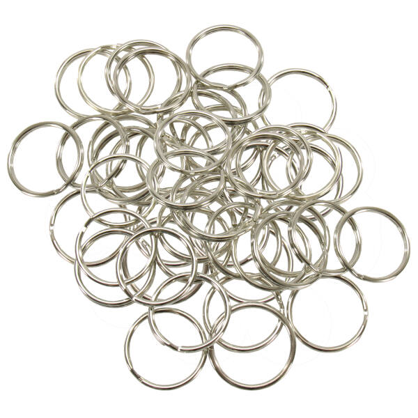 Schlüsselring 25 mm, 30 Stück, Spaltring