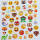 Sticker Smile Smiley mehrere Motive 1 Blatt ca 16x17 cm groß