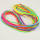 Gummi Regenbogenfarben Stücke mit 6x1m lang, ca. 2mm stark