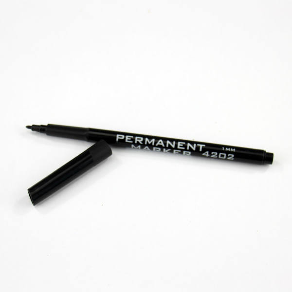 Permanent Marker schwarz Fineliner 1 Stück Filzstift ca. 1-2 mm stark