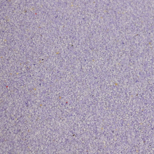 Farbsand flieder 1kg Körnung 0,5 mm Dekosand Bastelsand Sand