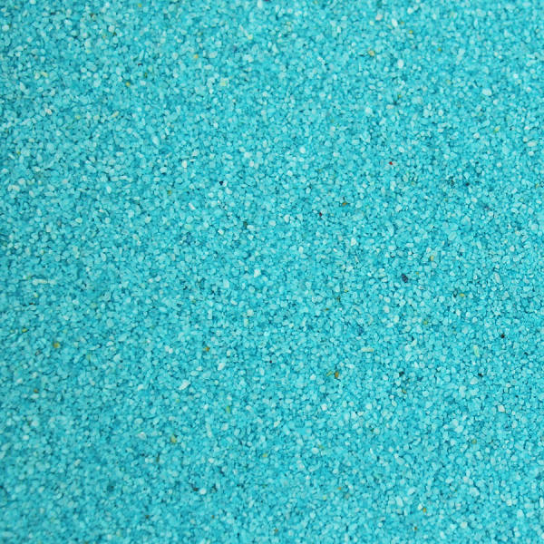 Farbsand türkis 1kg Körnung 0,5 mm Dekosand Bastelsand Sand