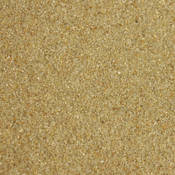 Farbsand creme 1kg Körnung 0,5 mm Dekosand Bastelsand Sand