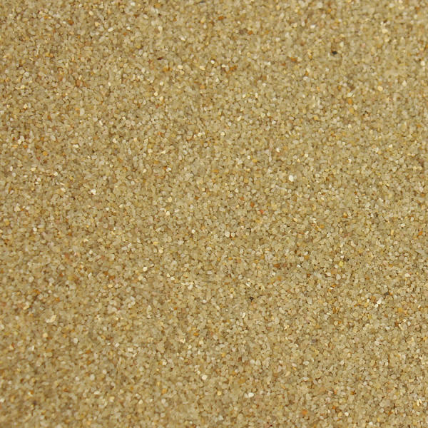 Farbsand creme 1kg Körnung 0,5 mm Dekosand Bastelsand Sand
