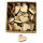 Herzen 2x2cm 50 Stück aus Sperrholz, Holzherzen, Streuherzen