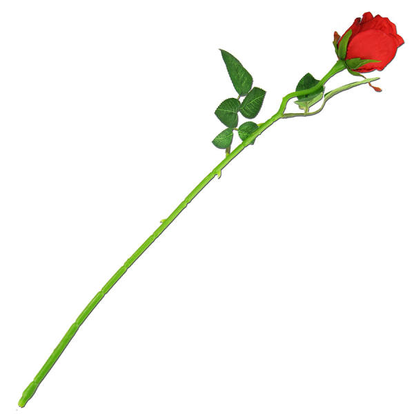 Rose rot Ø 5 cm Seidenblume Rose cm Kunstblume lang 50