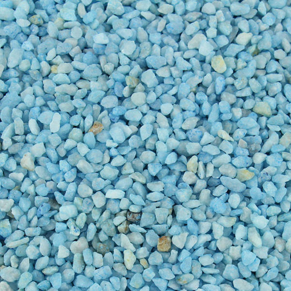 Dekokies hellblau 1kg Körnung 2 - 3 mm Bastelkies Deko Granulat Kies