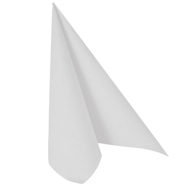 Papierservietten uni weiss 33x33 cm, 50 Stück Textilcharakter