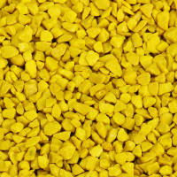 Dekokies gelb 1kg Körnung 2 - 3 mm Bastelkies Deko Granulat Kies