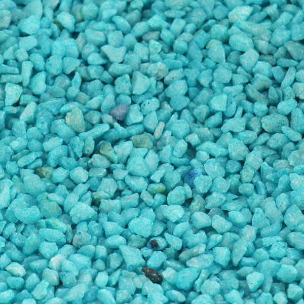 Dekokies türkis 1kg Körnung 2 - 3 mm Bastelkies Deko Granulat Kies