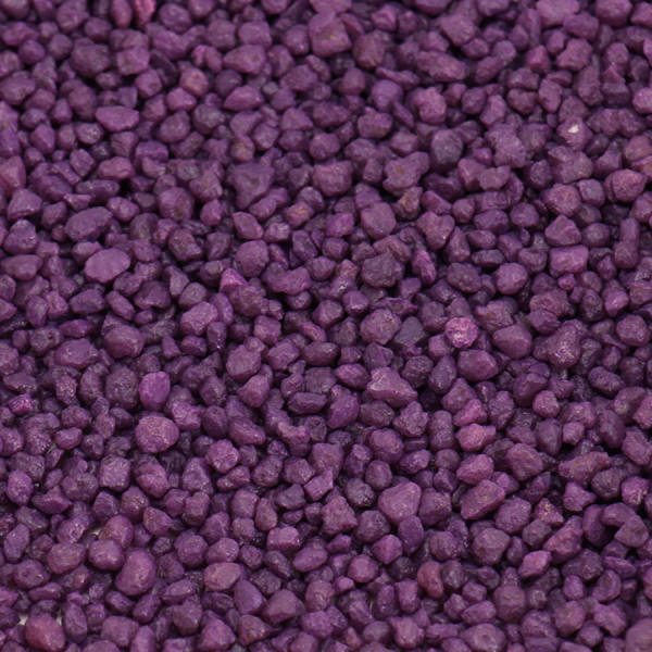 Dekokies aubergine 1kg Körnung 2 - 3 mm Bastelkies Deko Granulat Kies