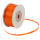 Doppelsatinband orange 1 Rolle 50m x 3mm Satin Band Dekoband