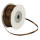 Doppelsatinband braun 1 Rolle 50m x 3mm Satin Band Dekoband
