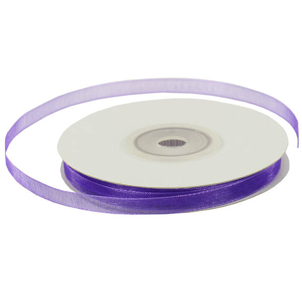 Chiffonband flieder 1 Rolle 6mm x 25m Organzaband