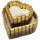 Styropor Torte Herz zweistöckig 23 x 20 x 10 cm Geschenktorte Süßigkeitentorte Tortenrohling