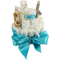 Styropor Torte Kreis zweistöckig Ø 15 x 10 cm Geschenktorte Süßigkeitentorte Tortenrohling