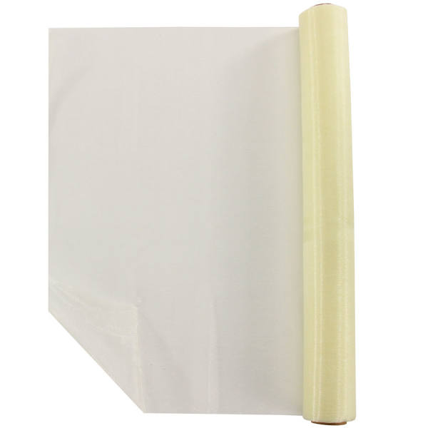 Tischband Organza Chiffon creme hellcreme Rolle 36cm breit 9m lang