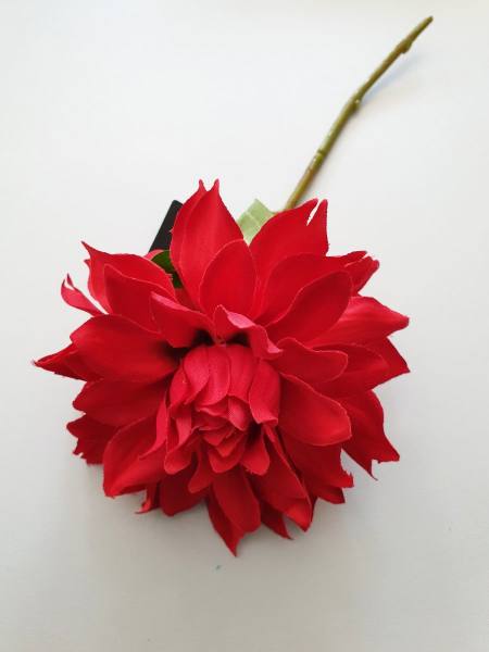 Dahlie Kunstblume rot Ø 11 cm, ca. 26 cm lang 1 Stück Seidenblume
