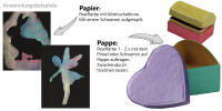 Pearl Farbe | Glanzfarbe Set mit 5 Farben grün, blau lila, rosa, gelb Metallic Farbe