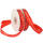 Satinbänder Set Weihnachten rot / weiß Frohe Weihnachten und Sterne Satinband rot Geschenksbänder