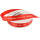Satinband Frohe Weihnachten rot weiß 12 mm 25 m Dekoband Satin Geschenksbänder