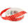 Satinband Sterne Weihnachten rot weiß 12 mm 25 m Dekoband Satin Geschenksbänder