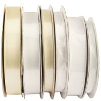 Hochzeitsbänder Set Satin & Chiffon 6 Bänder Set Satinband Chiffonband