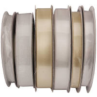 Hochzeitsbänder Set Satin & Chiffon 6 Bänder Set Satinband Chiffonband