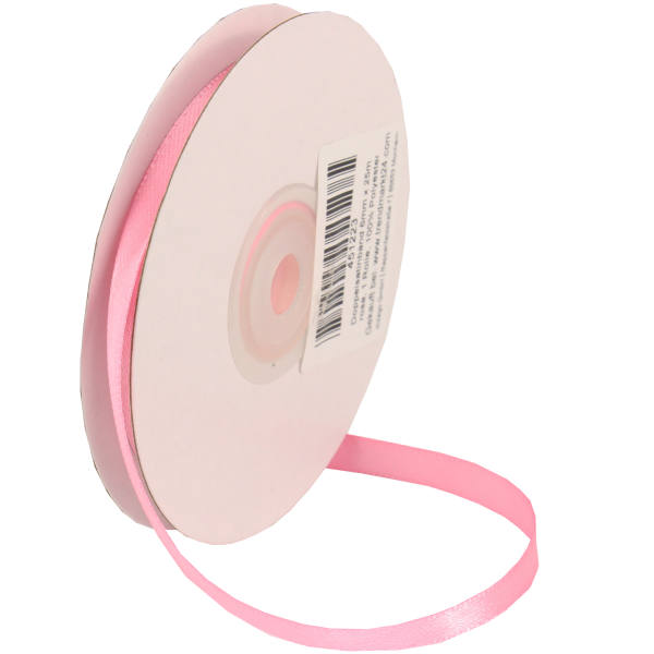 Doppelsatinband rosa 1 Rolle 6mm x 25m Satin Band Dekoband