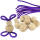trendmarkt24 DIY Osterhasen basteln 10ner Set violett bastel Idee | Bastelset