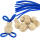 trendmarkt24 DIY Osterhasen basteln 10ner Set blau bastel Idee | Bastelset
