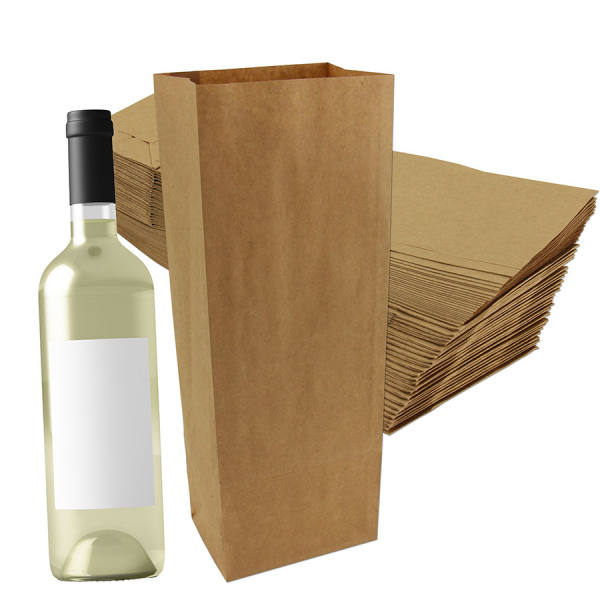 Papiertüten braun, 50 Stück, 12 x 9,5 x 32,5 Geschenkstüten