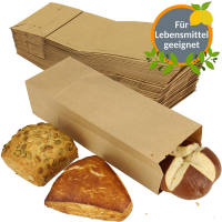 Papiertüten braun, 50 Stück, 12 x 9,5 x 32,5 Geschenkstüten