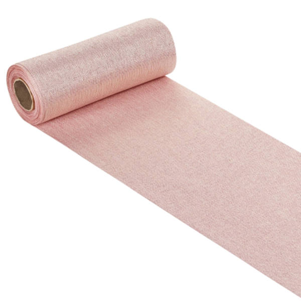 Tischläufer Deko-Stoff rosa 15 cm breit 10 m lang Tischband 1 Rolle