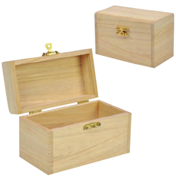 Schatzkiste aus Holz Schatztruhe ca. 13x8x7 cm
