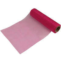 Tischband Organza dunkel pink Rolle 16cm breit 9m lang
