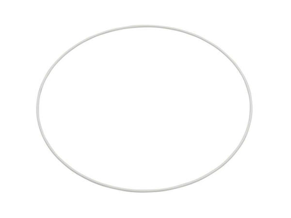Metallring Drahtring Ø 10 cm weiss Mobile Ring Traumfänger Makramee