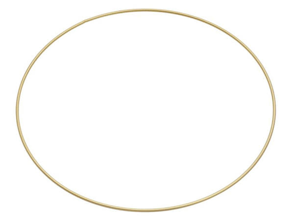 Metallring Drahtring Ø 25 cm gold Mobile Ring Traumfänger Makramee