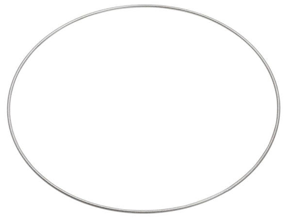 Metallring Drahtring Ø 35 cm silber Mobile Ring Traumfänger Makramee