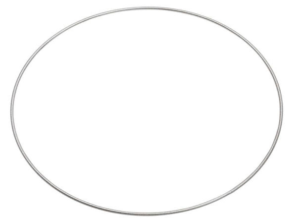 Metallring Drahtring Ø 30 cm silber Mobile Ring Traumfänger Makramee