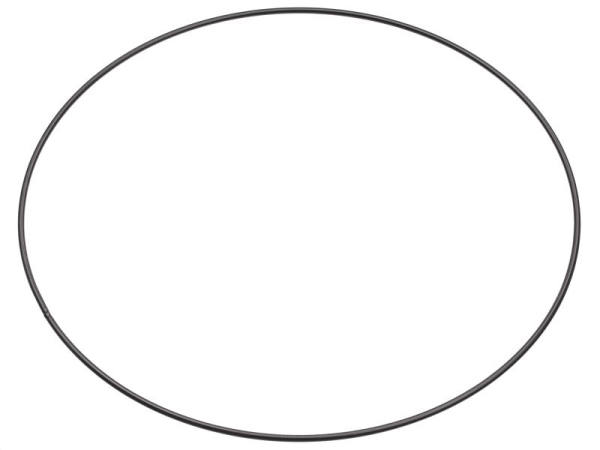 Metallring Drahtring Ø 35 cm schwarz Mobile Ring Traumfänger Makramee