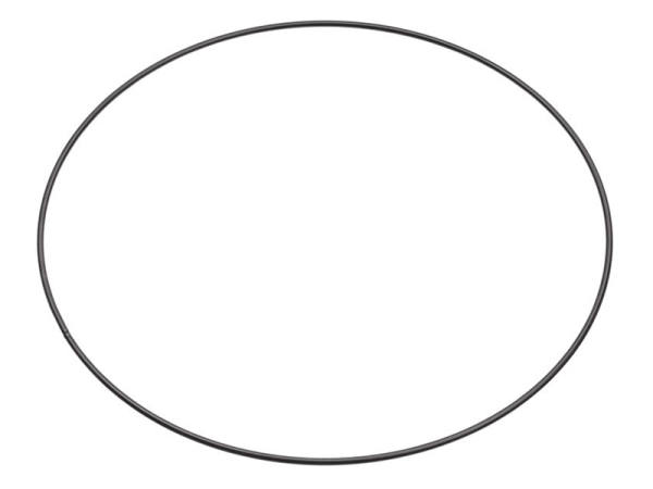 Metallring Drahtring Ø 25 cm schwarz Mobile Ring Traumfänger Makramee