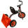 Dreirad draussen mit Korb bis 25kg belastbar ab 18 Monate Italtrike