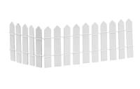 Miniatur Zaun weiß 25x 6,5 cm