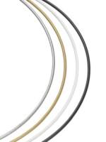 Metallring Drahtring Ø 15 cm weiss Mobile Ring