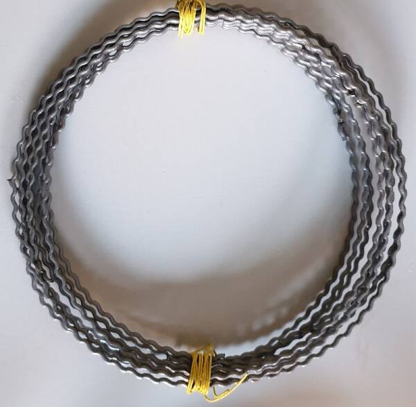 Drahtringe 15 cm Wellenringe aus Flachdraht 10 Stück